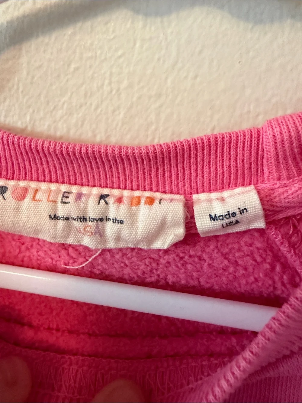 Roller Rabbit Pink Heart & Monkey Graphic Sweatshirt
